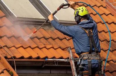 Démoussage et hydrofuge de toiture à Cauroy